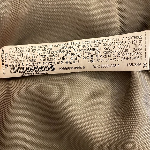 ZARA Wool Blend Long Vest Coat with Zipper - Picture 10 of 11